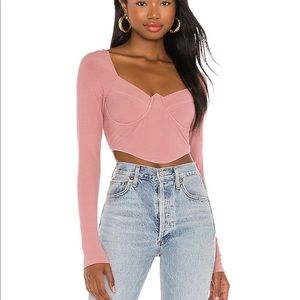 NWT Superdown Fiona Underwire top longsleeve